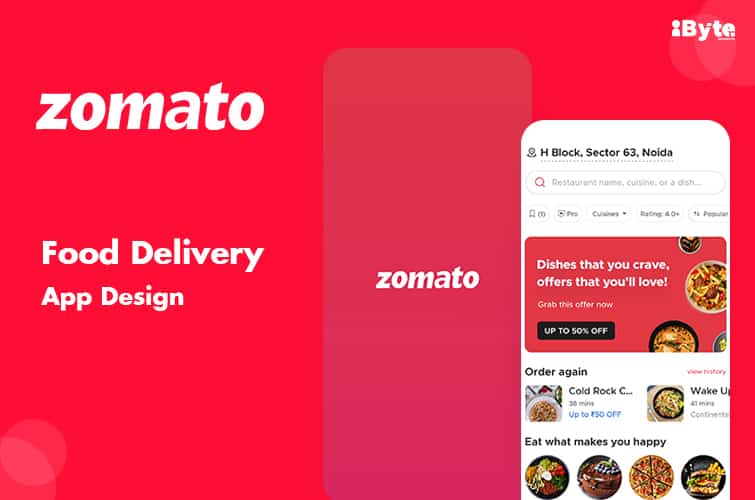 Zomato food delivery and ordering app